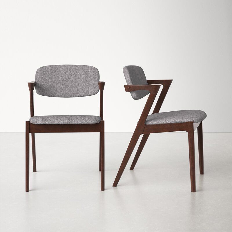 Evgenii Upholstered Arm Chair (Set of 2) thumbnail 3