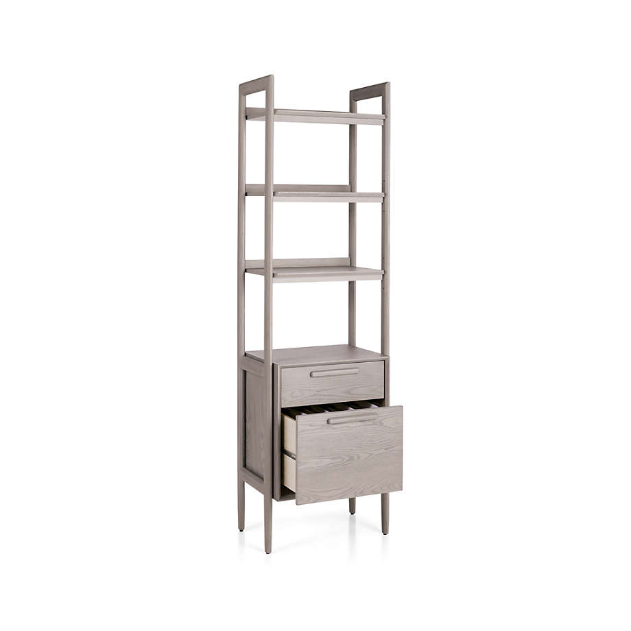 Tate Stone Bookcase File Cabinet thumbnail 4