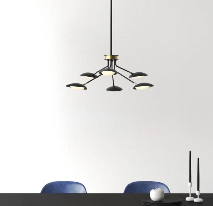 Cillian Light Sputnik Modern Linear LED Chandelier thumbnail 2