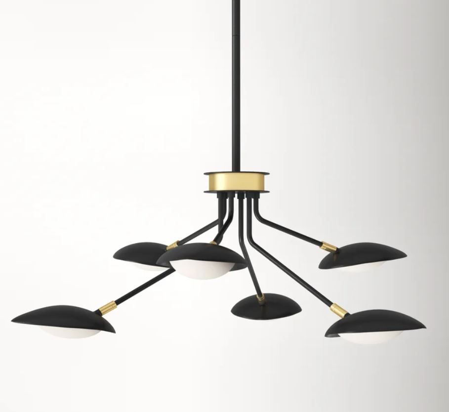 Cillian Light Sputnik Modern Linear LED Chandelier thumbnail 3