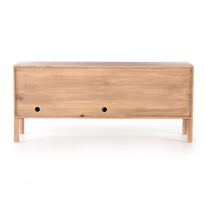 Poplar Wood & Iron Media Console thumbnail 5