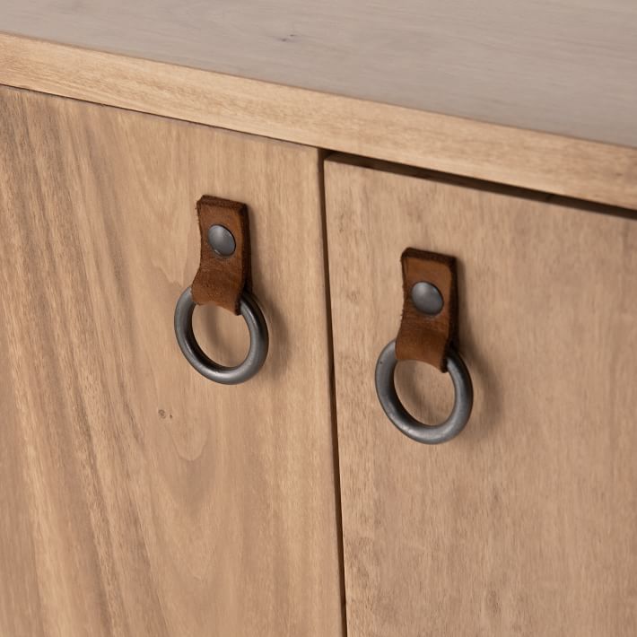 Poplar Wood & Iron Media Console thumbnail 8