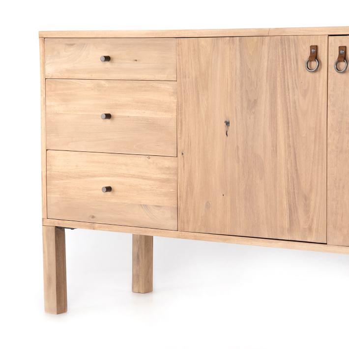 Poplar Wood & Iron Media Console thumbnail 9