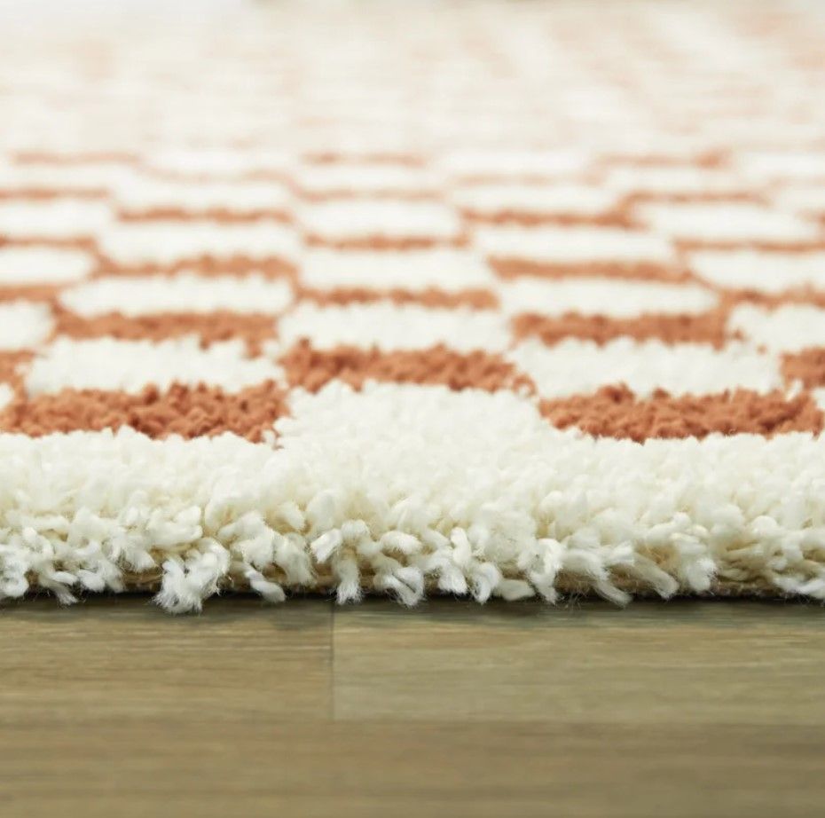 Solliet Checkered Machine Woven Area Rug- 7'10"x10' thumbnail 3