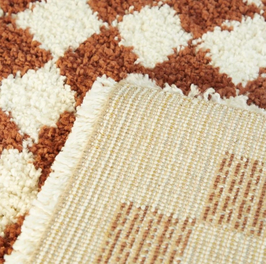 Solliet Checkered Machine Woven Area Rug- 7'10"x10' thumbnail 4