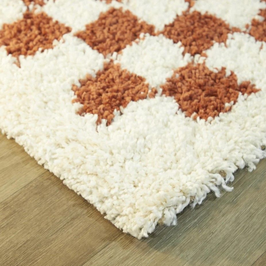 Solliet Checkered Machine Woven Area Rug- 7'10"x10' thumbnail 5