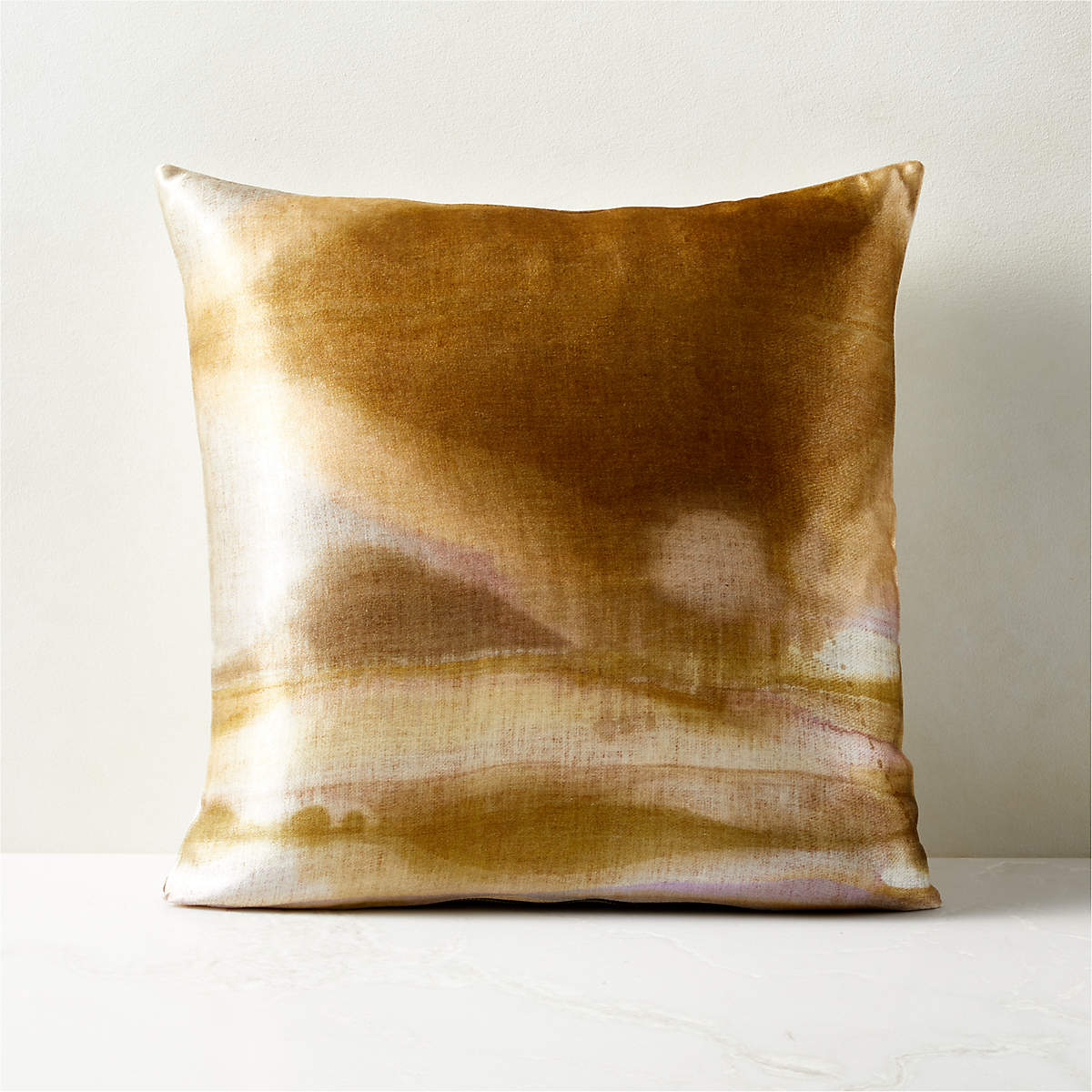 Dreamscape Watercolor Pillow with Insert-18"x18" thumbnail 2