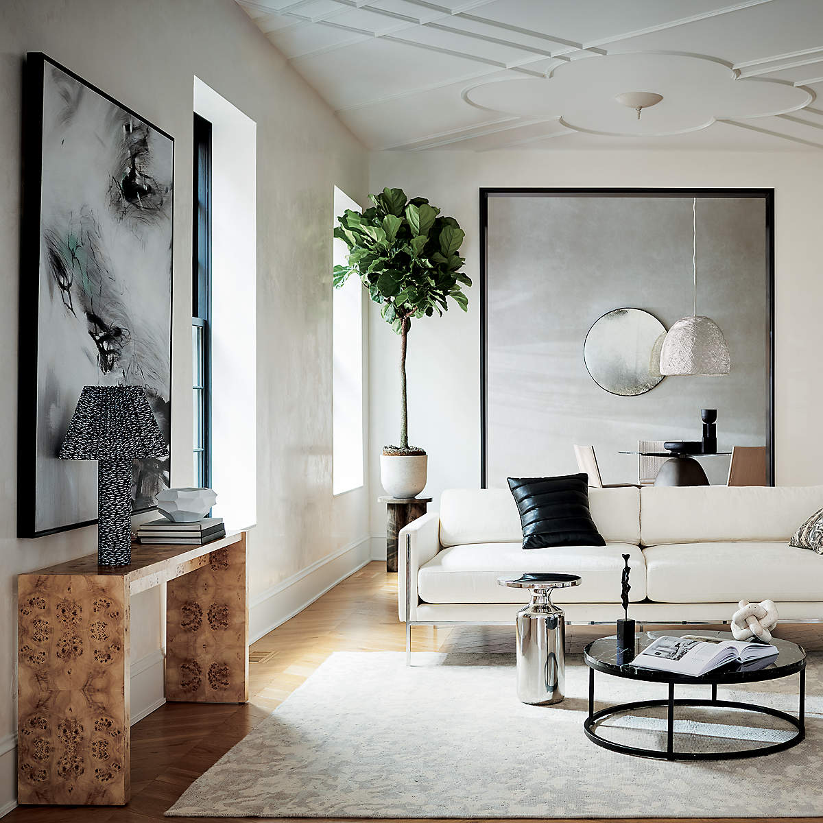 Ryker White Sofa thumbnail 7