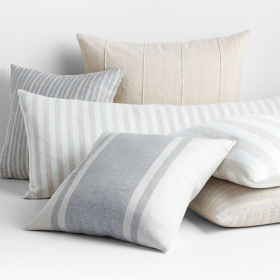 Somerset Stripe Throw Pillow Cover with Insert-23"x23" thumbnail 2