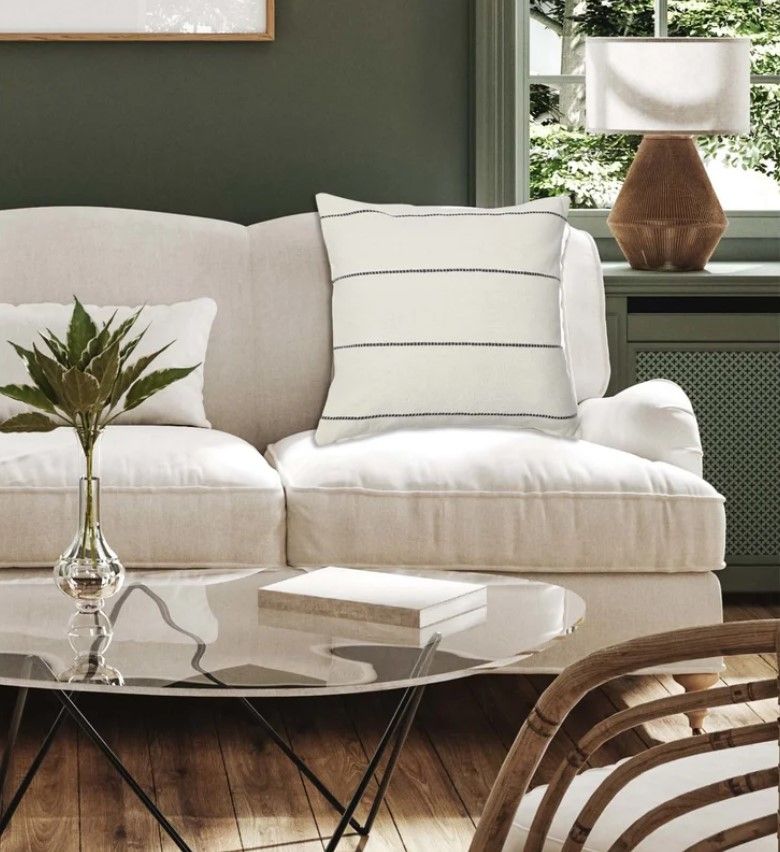 Cotton Throw Pillow Cover With Insert-20"x20" thumbnail 2