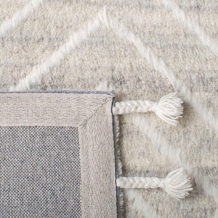 Adelia Geometric Handmade Tufted Wool Area Rug 9'x12' thumbnail 3