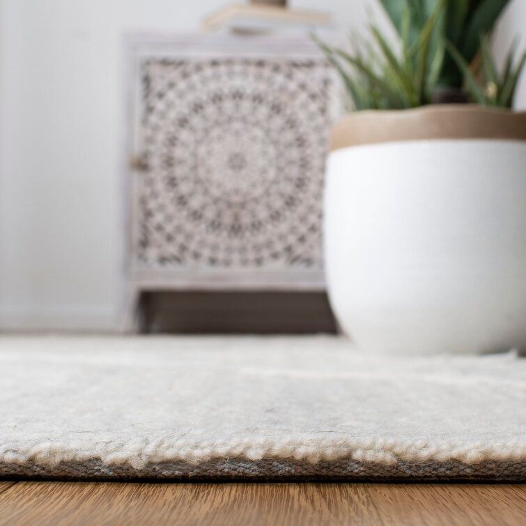 Adelia Geometric Handmade Tufted Wool Area Rug 9'x12' thumbnail 5