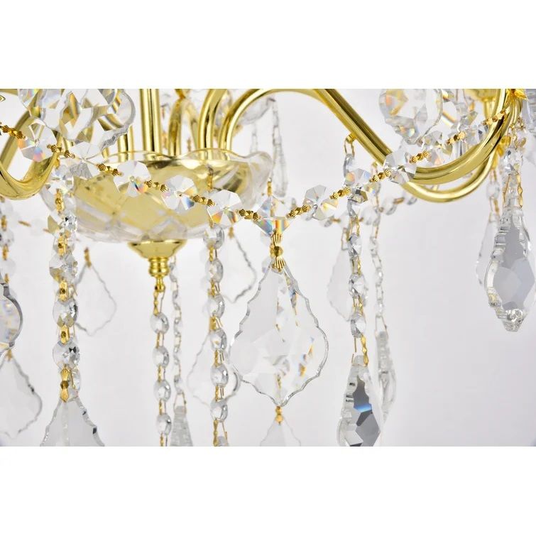 Danajha 6 Light Candle Style Traditional Chandelier with Crystal Accents thumbnail 2