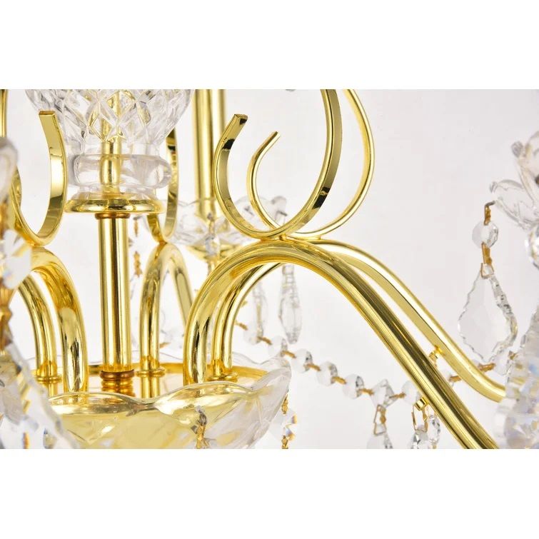 Danajha 6 Light Candle Style Traditional Chandelier with Crystal Accents thumbnail 3