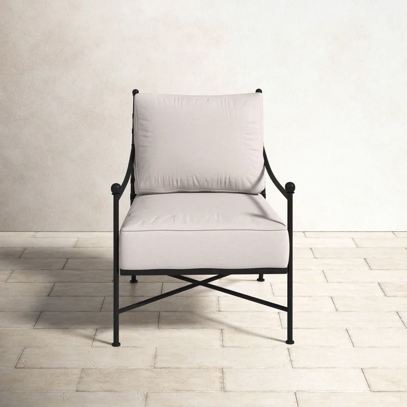 Lucier Metal Outdoor Club Chair thumbnail 3