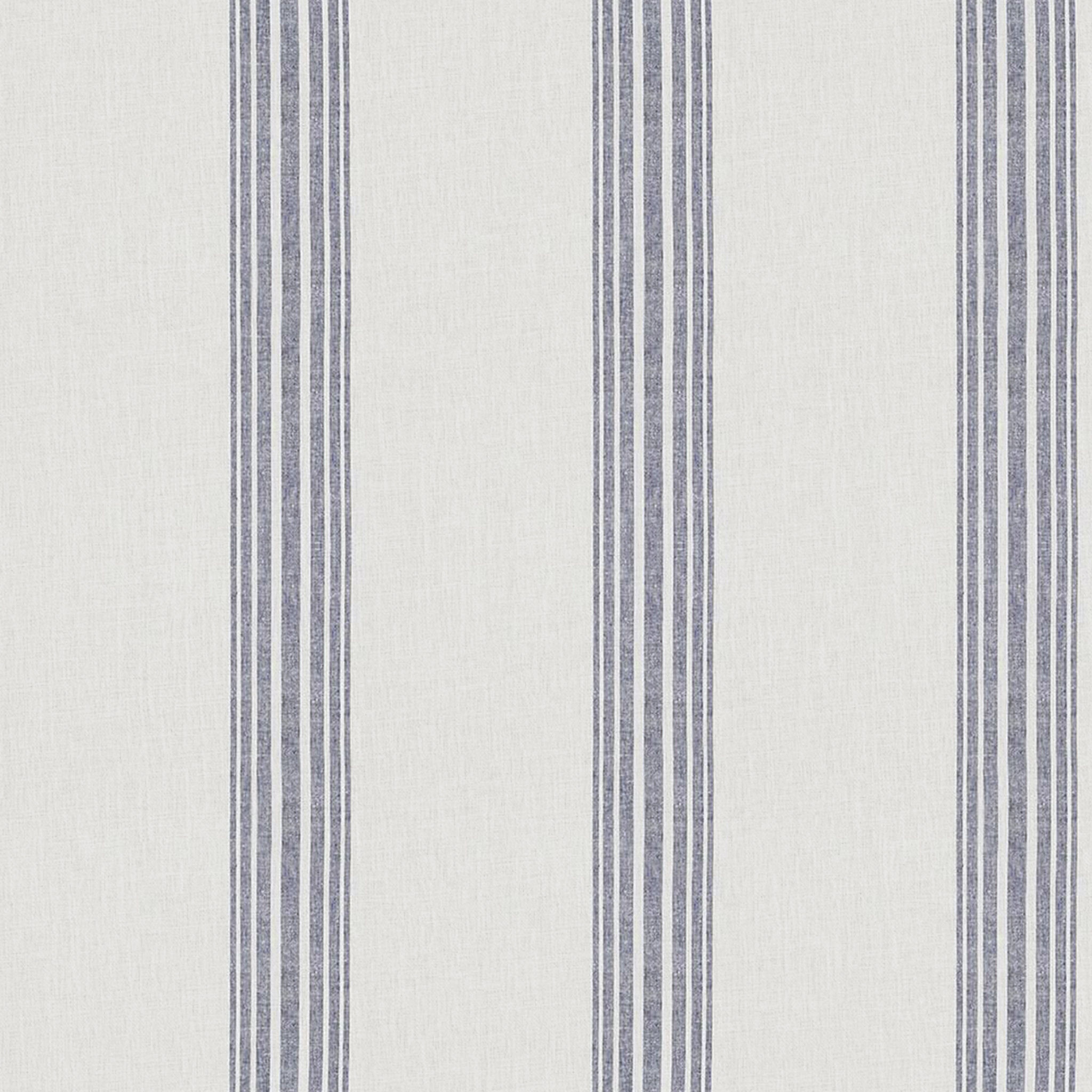 Riviera Striped Linen Cotton Cordless Roman Shade-48"x64" thumbnail 3