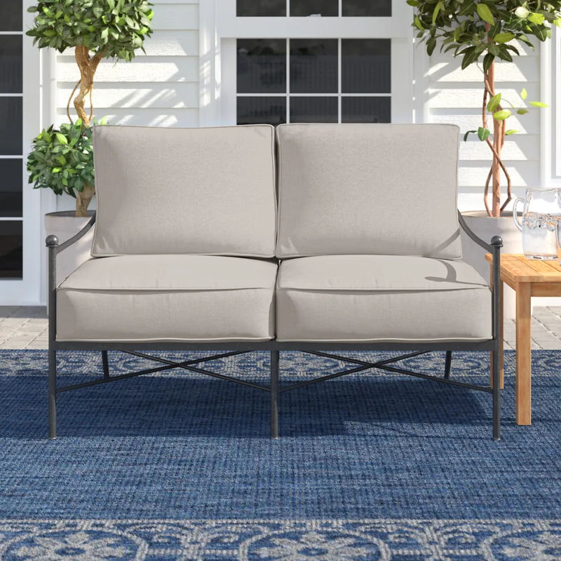 Lucier Metal Loveseat thumbnail 2