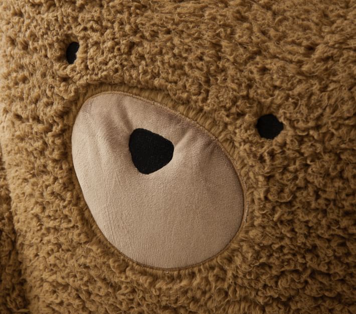 Cozy Sherpa Bear Loungearound Pillow Cover No Insert 21.5"x22" thumbnail 3
