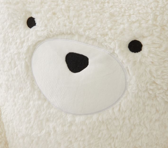 Cozy Recycled Sherpa Bear Loungearound Pillow Cover No Insert-21.5"x22" thumbnail 2