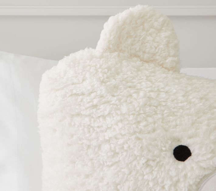 Cozy Recycled Sherpa Bear Loungearound Pillow Cover No Insert-21.5"x22" thumbnail 4