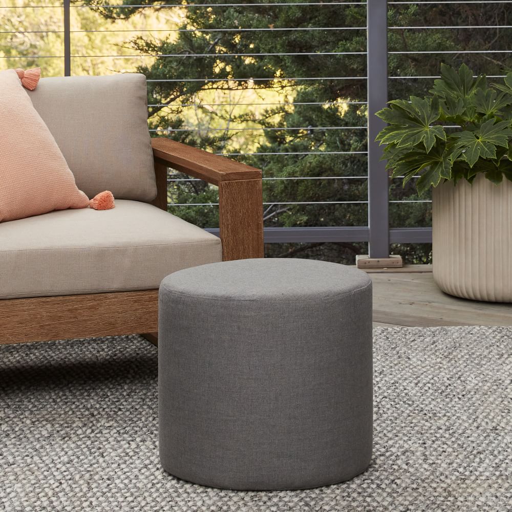 Sunbrella Indoor Outdoor Cast Pouf thumbnail 2