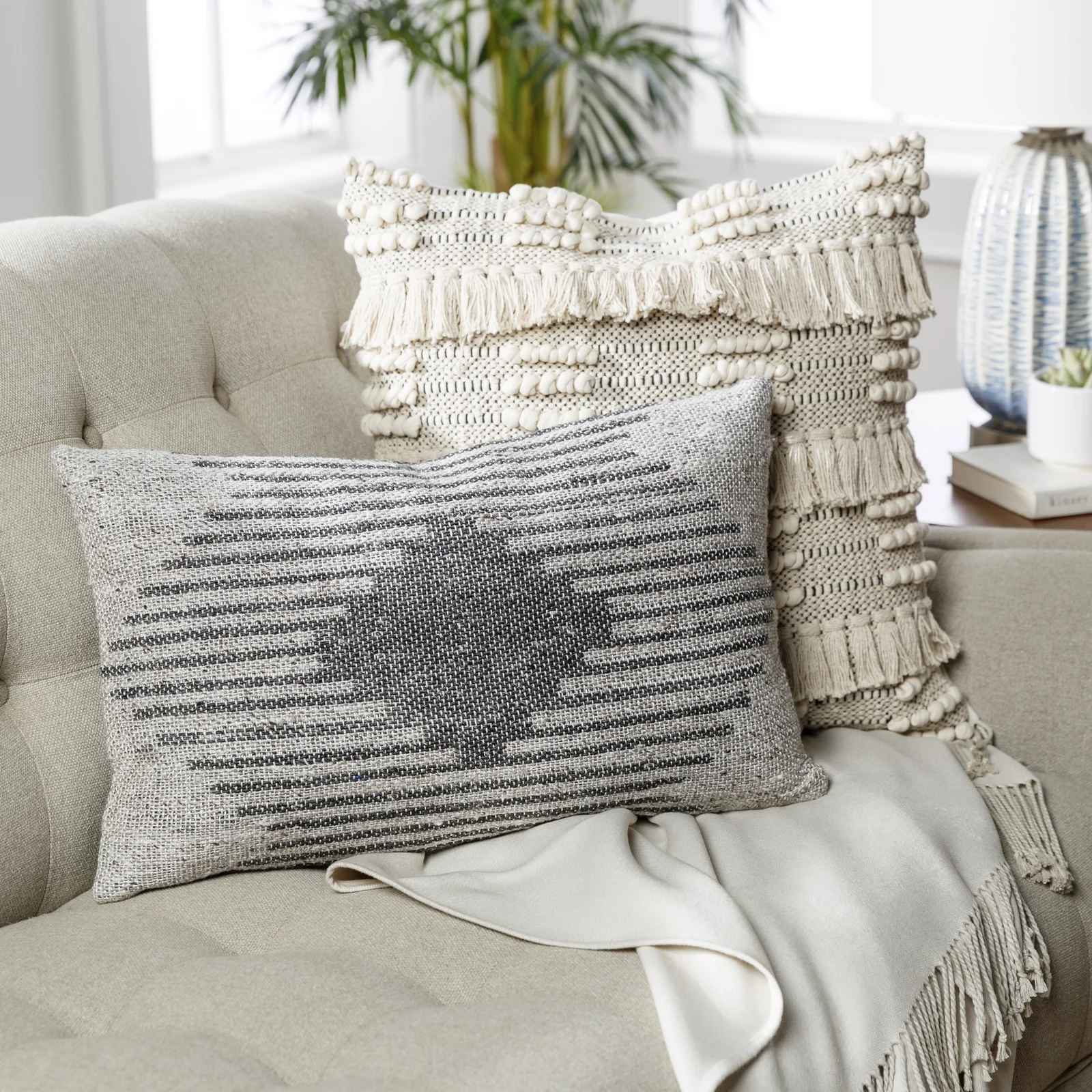 Mahala Throw Pillow Cover without Insert-14"x22" thumbnail 2
