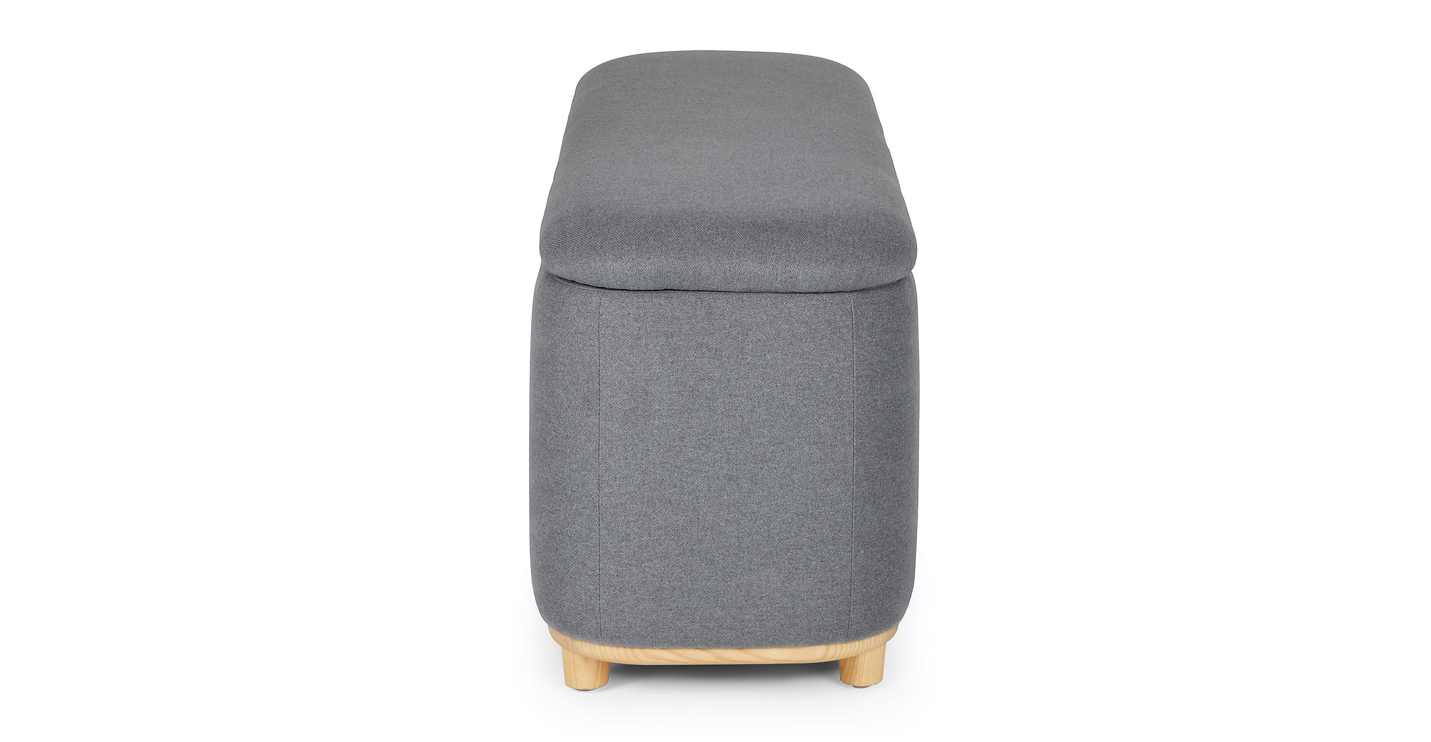 Maribo Stately Gray Storage Ottoman thumbnail 4