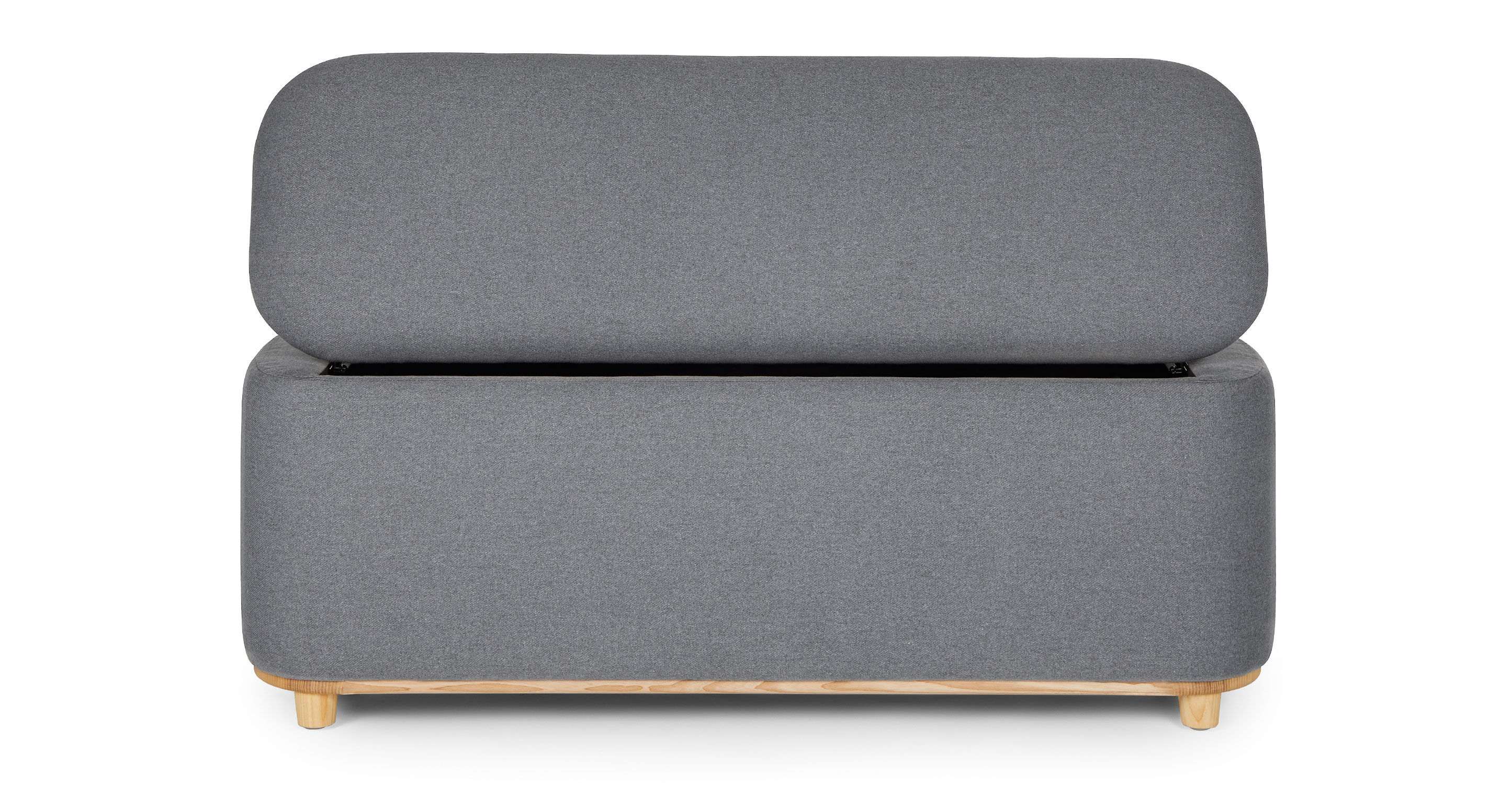 Maribo Stately Gray Storage Ottoman thumbnail 5