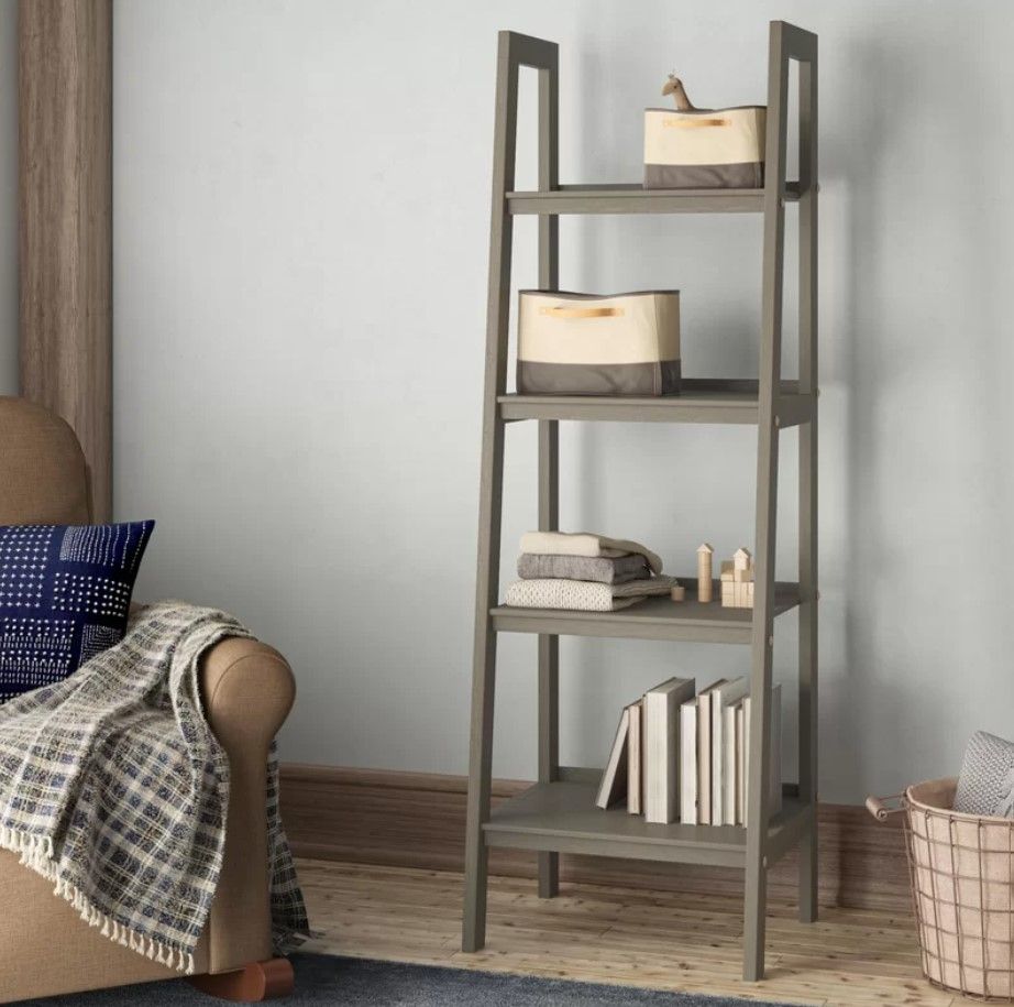Robeson Solid Wood Ladder Bookcase thumbnail 2
