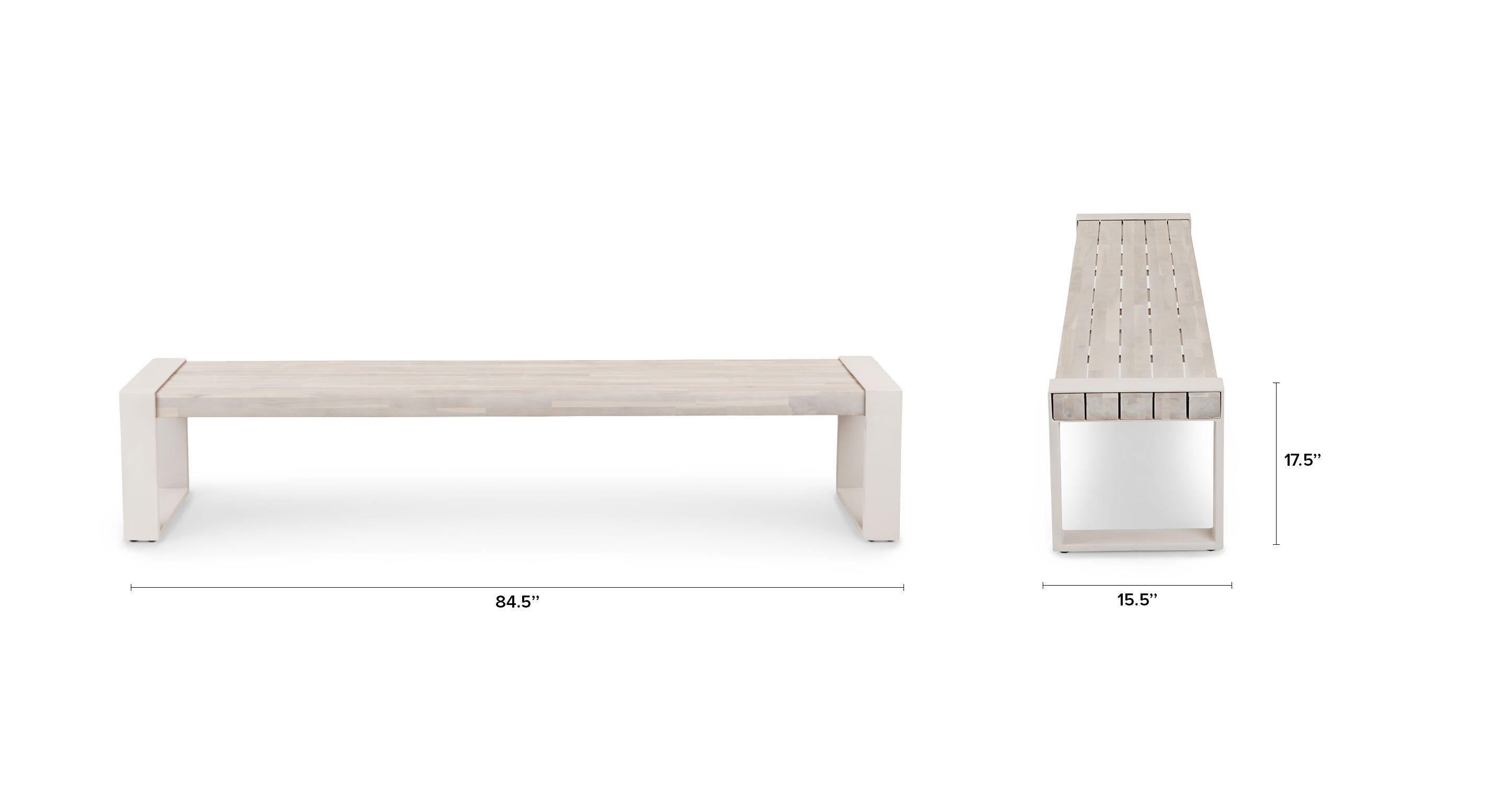Lubek Byron Gray Bench thumbnail 8