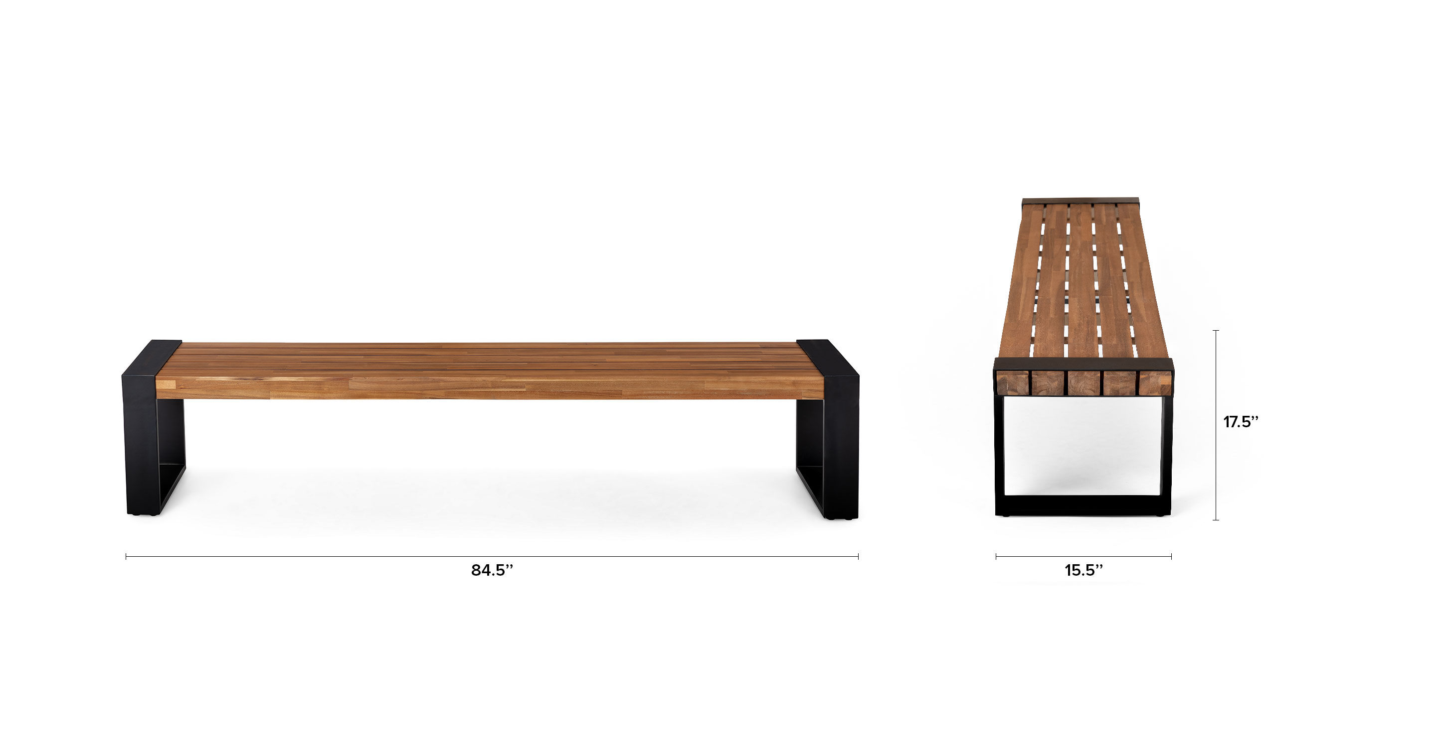 Lubek Tuscan Brown Bench thumbnail 8