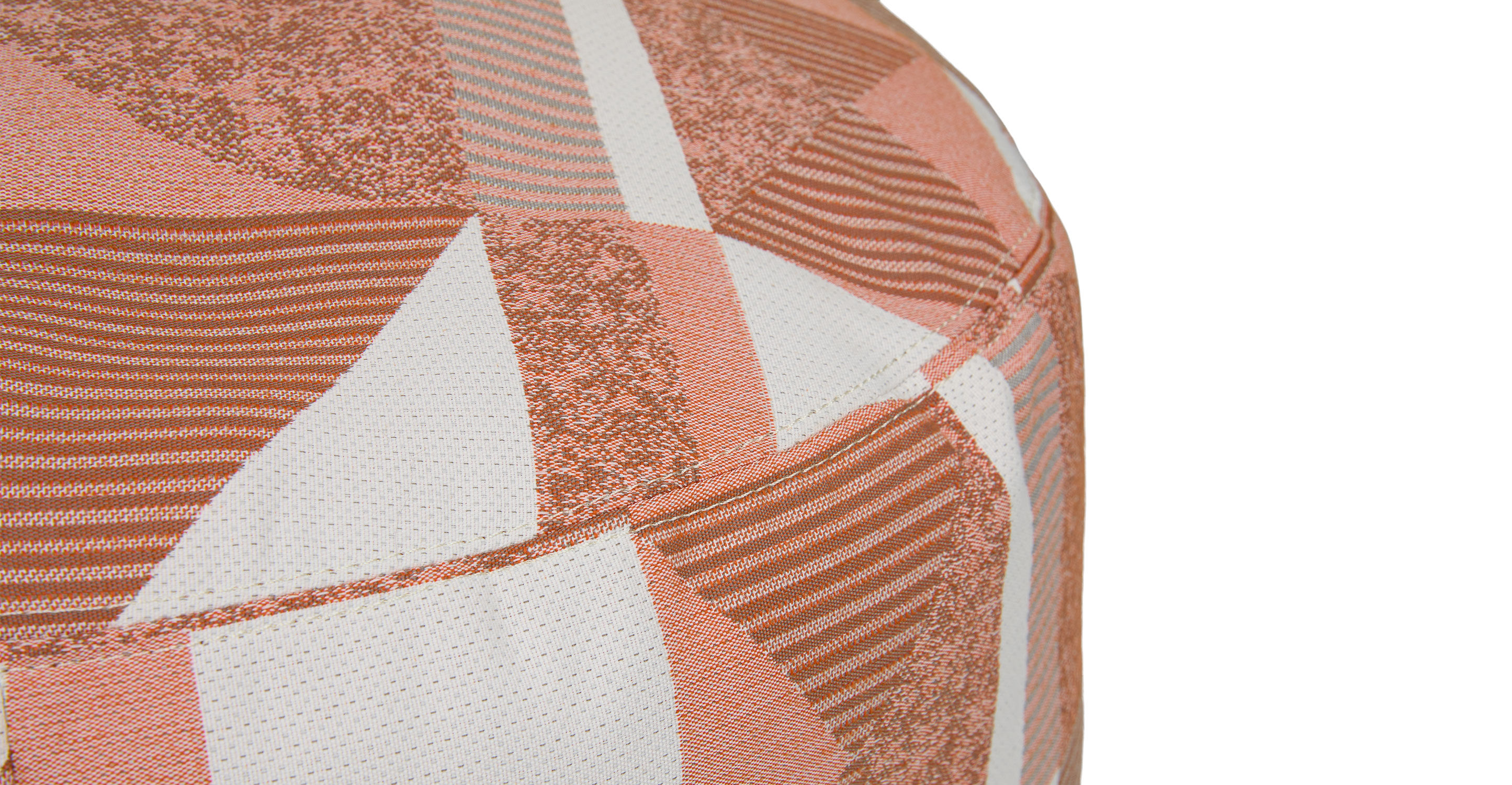 Olara Jacquard Red Ottoman thumbnail 4
