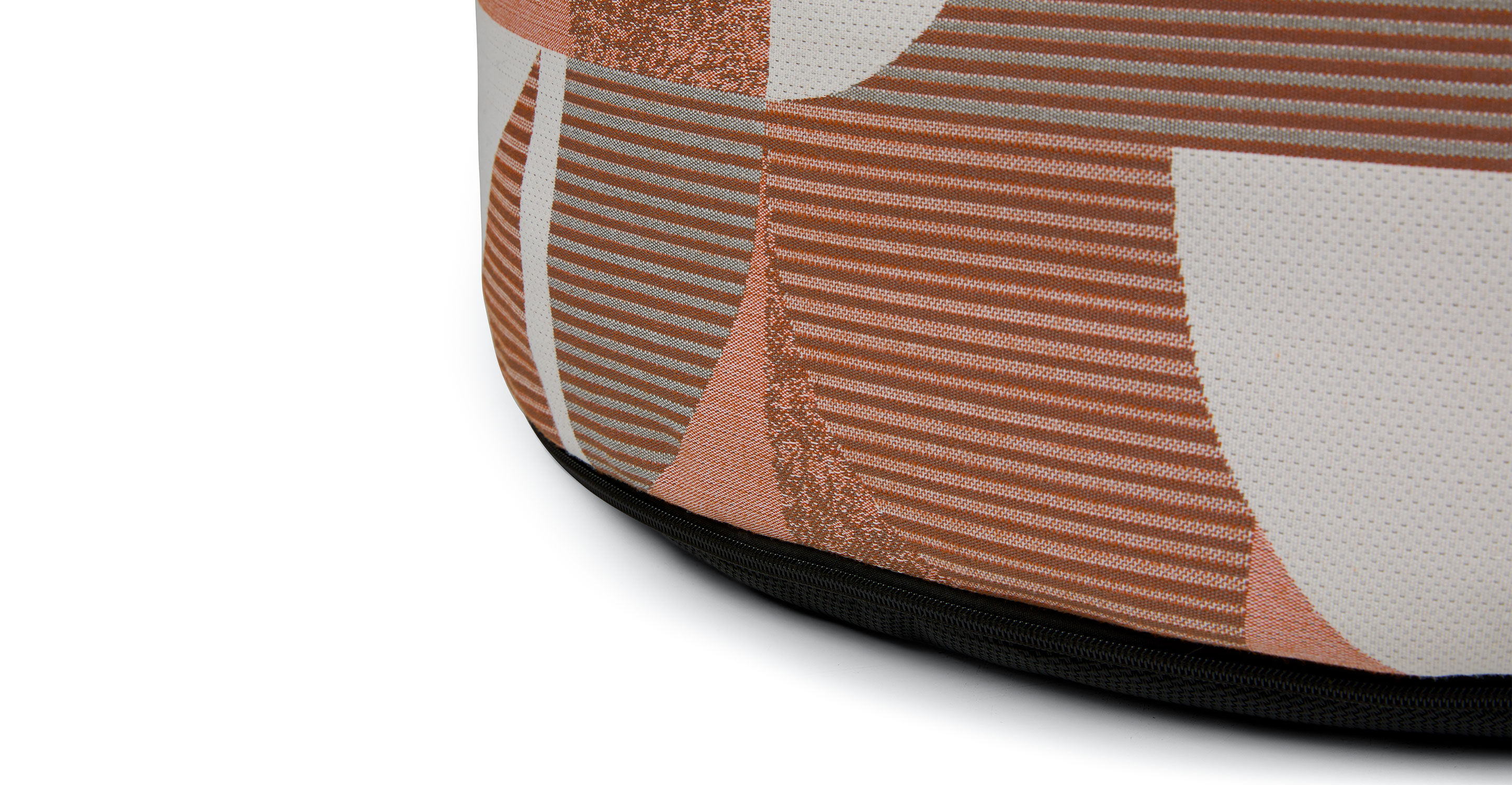 Olara Jacquard Red Ottoman thumbnail 5