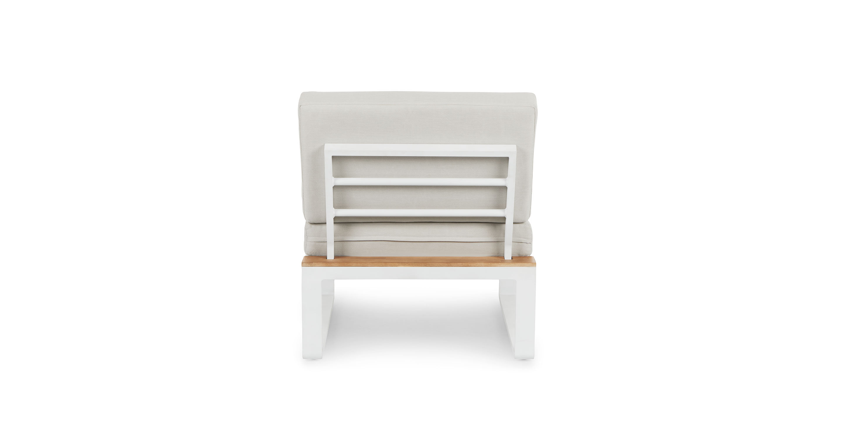 Kezia Lily White Armless Chair Module thumbnail 5