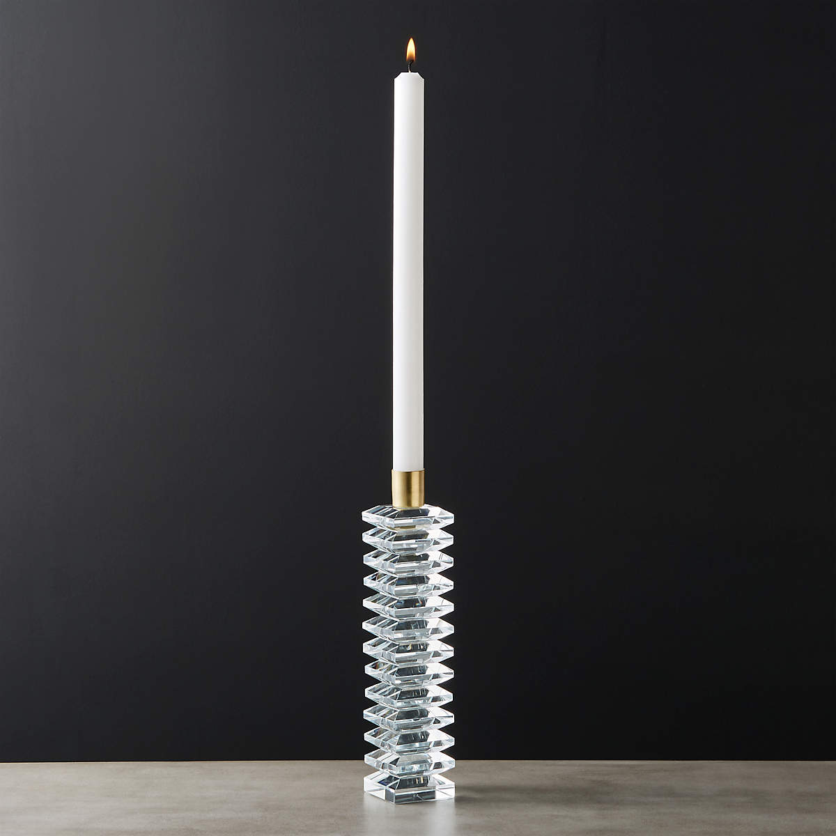 Cosette Crystal Taper Candle Holder 9 thumbnail 4