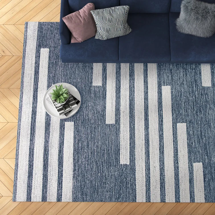 Alexio Striped Handmade Handwoven Area Rug-10'x14' thumbnail 5