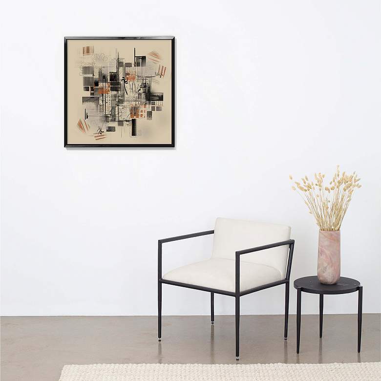 City From Above Square Canvas Wall Art With Frame 37.75"x37.75" thumbnail 2