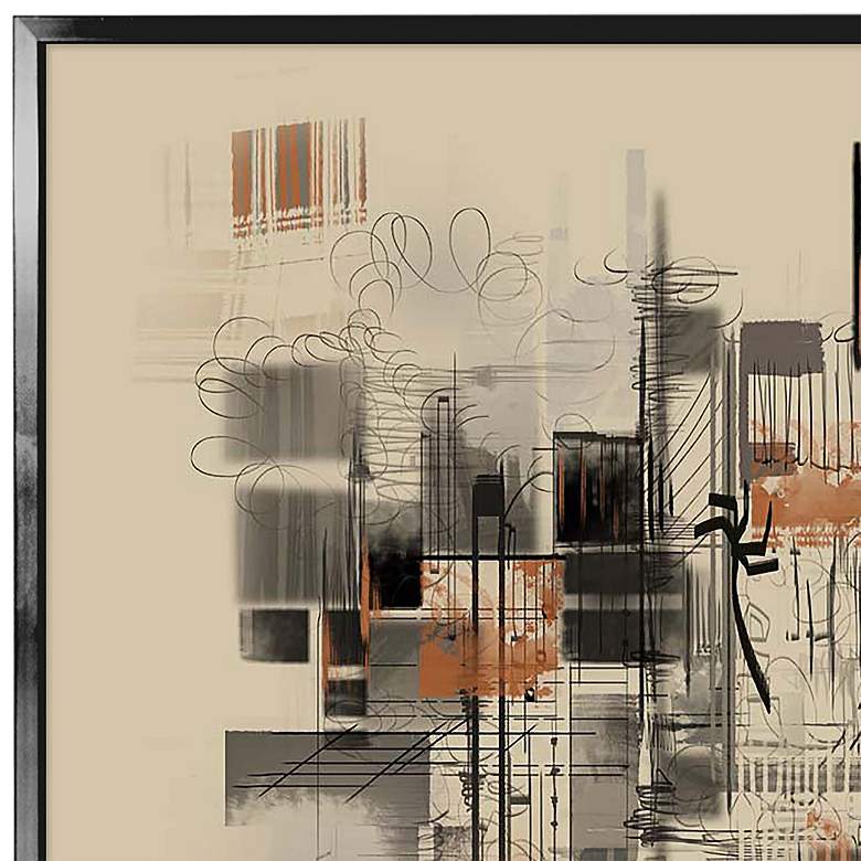 City From Above Square Canvas Wall Art With Frame 37.75"x37.75" thumbnail 3