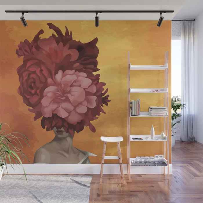 Vibrant Head of Flowers Wall Mural-12'x8' thumbnail 2