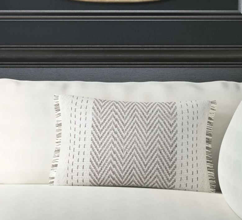 Bindera Cotton Lumbar Pillow Cover With Insert-24''x17'' thumbnail 2
