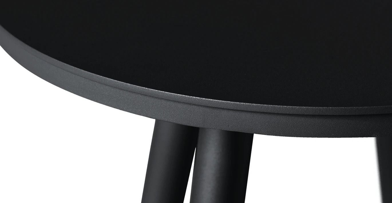 Halden Dark Charcoal Round Side Table thumbnail 5