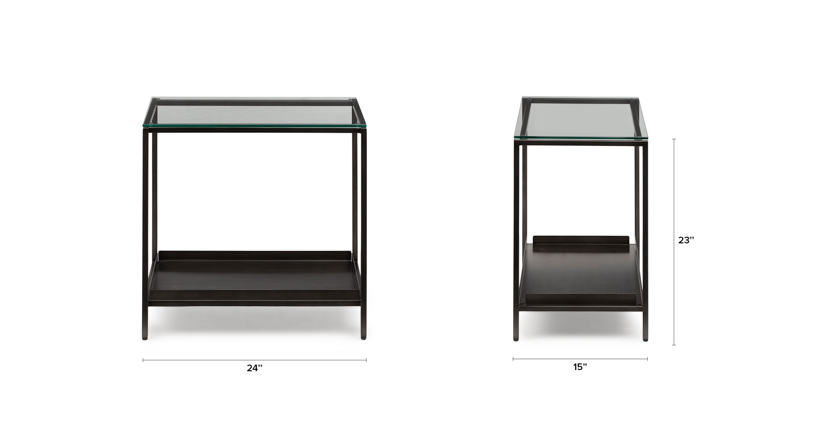 Lutto Gunmetal Gray Side Table thumbnail 7