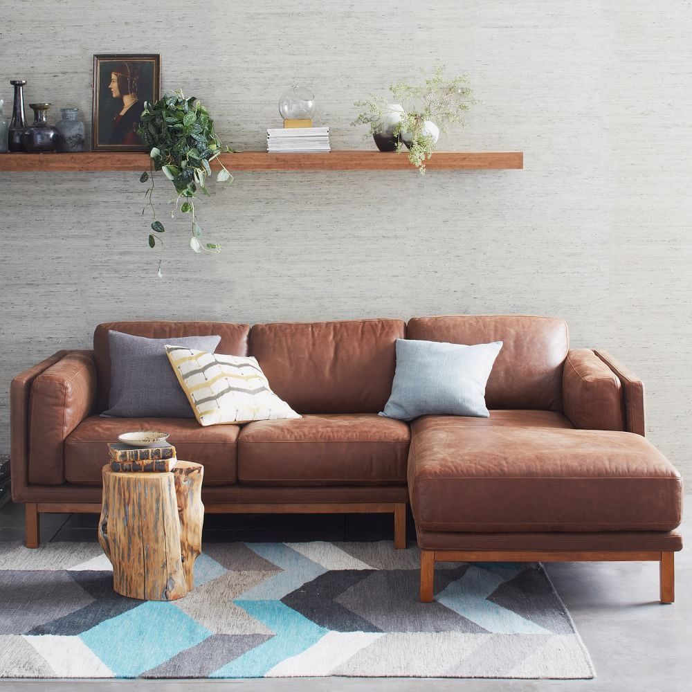 Dekalb Leather 2-Piece Chaise Sectional thumbnail 2