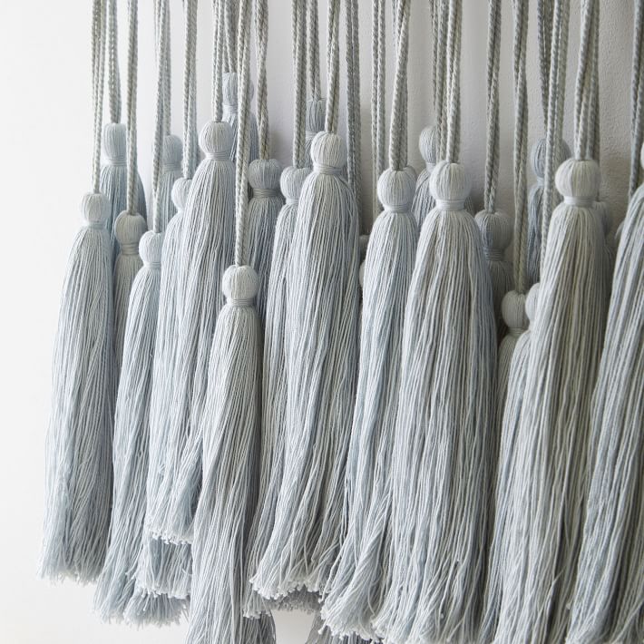 Tassel and Wood Beaded Wall Hanging thumbnail 5