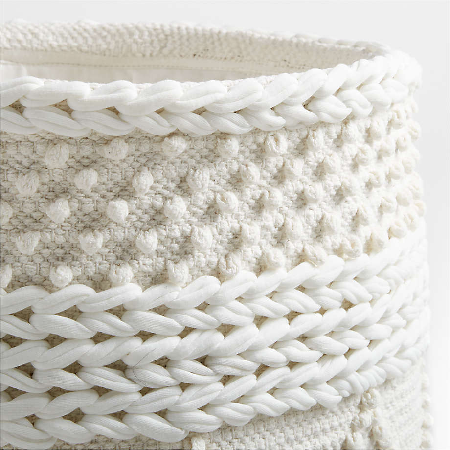 Dottie Natural Macramé Woven Kids Hamper thumbnail 4