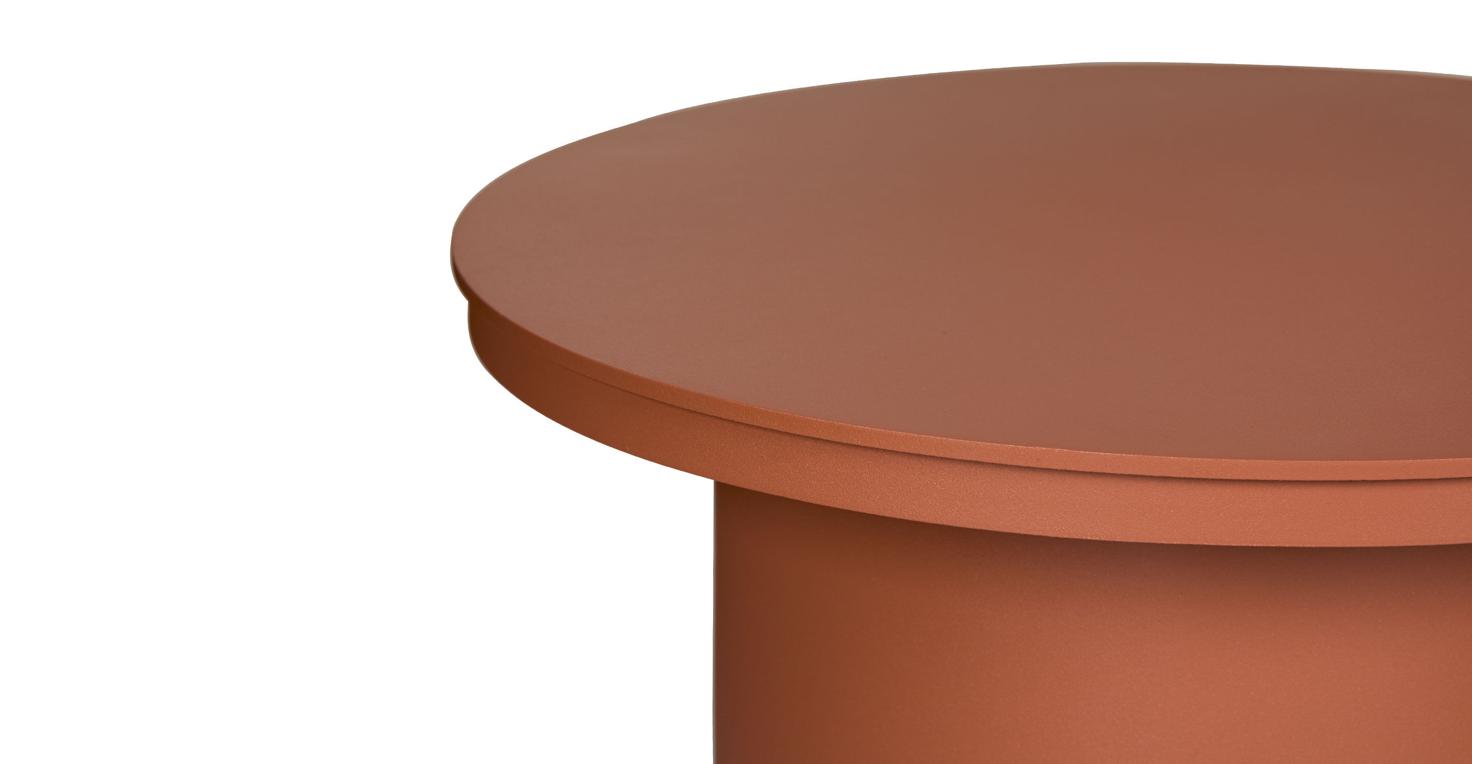 Vardo Porcelain Orange Side Table thumbnail 2