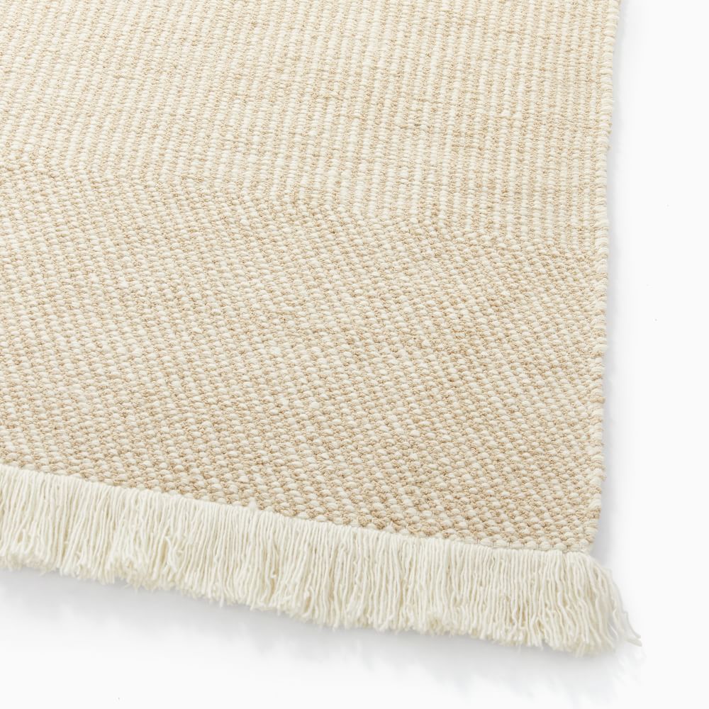 Tweed Flatweave Dhurrie Rug sand -5'x8' thumbnail 3