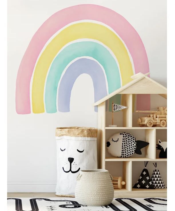 Watercolor Rainbow Wall Decal thumbnail 4