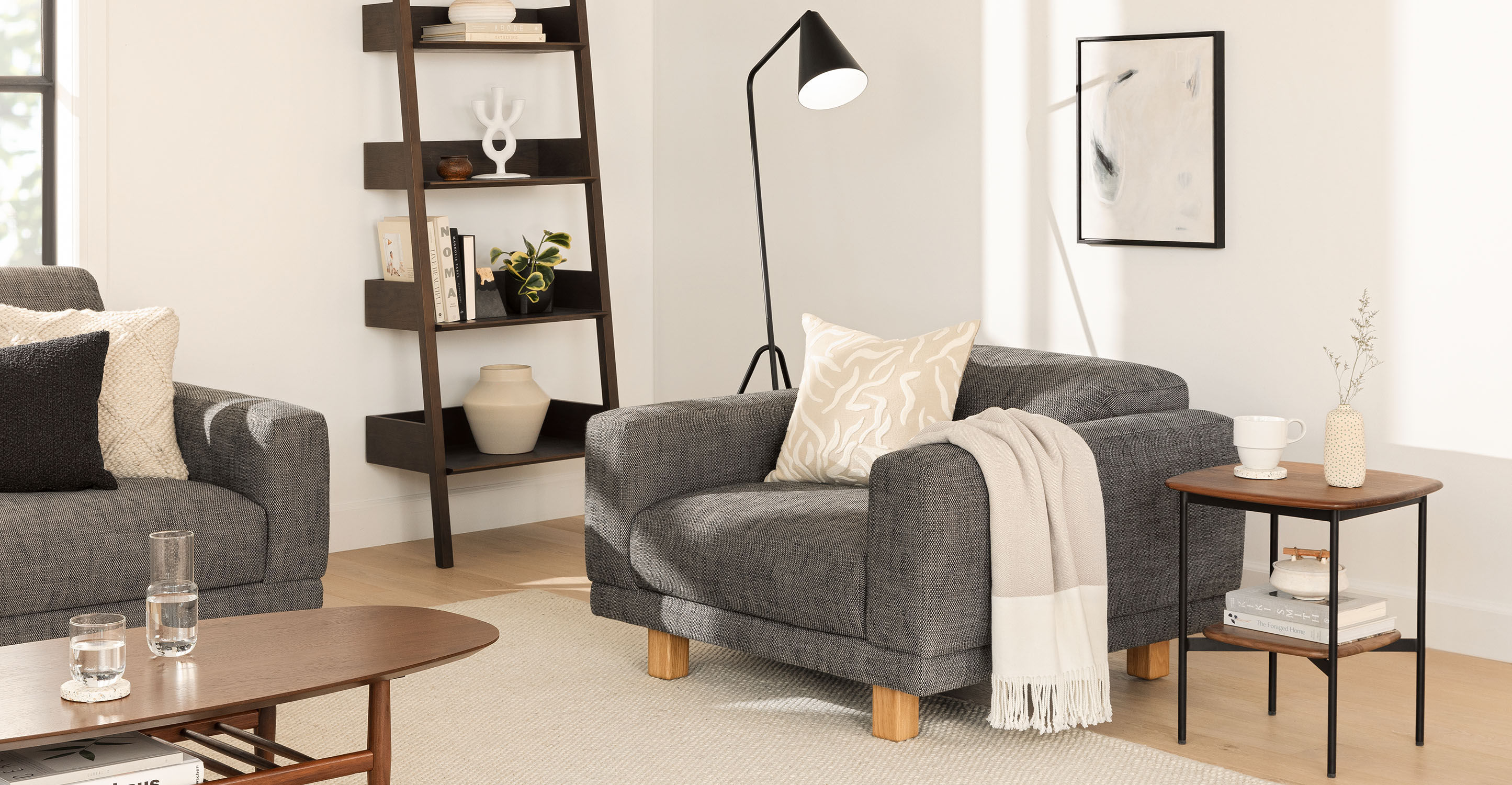 Teybar Carbon Gray Lounge Chair thumbnail 2