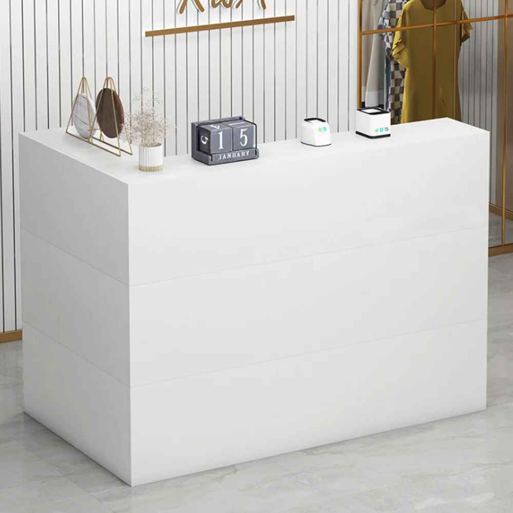L Shape Wood Reception Desk thumbnail 2
